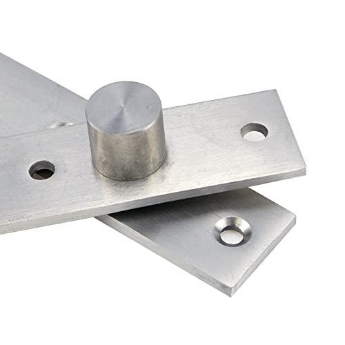Sydien 2Sets 360 Degree Rotation Hidden Stainless Steel Door Pivot Hinges (150X28X4Mm) #TOP5