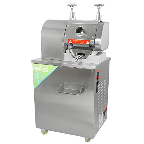 Prensa Manual de Extracción de Caña de Azúcar Máquina Metálica Profesional Exprimidora Exprimidor Extractor de Zumo de Azúcar de Acero Inoxidable para Eventos Catering o Uso Comercial Garantía 2 Años