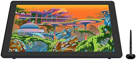 HUION Kamvas 22 Plus Graphics Drawing Tablet with Screen and Single Monitor Arm