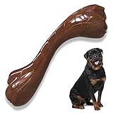 BZONZOON Dog Toys for Aggressive Chewers, Indestructible Durable Dog Chew Toys, Non-Toxic Food Grade Nylon Dog Bone Toy Reduces Boredom, Tested by Labrador, Golden Retriever