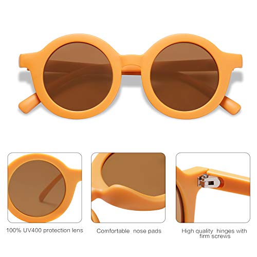 Image of SOJOS Cute Round Polarized Sunglasses for Kids Girls Boys UV400 Protection De Sol Gafas Beach Holiday