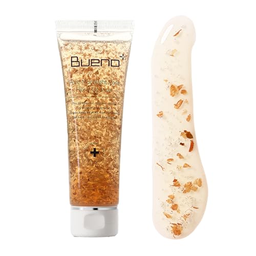 Bueno+ Pure Moonlight Rose Floral Cleanser | Anti-Aging Gentle Face Wash with Rose Petals for All...