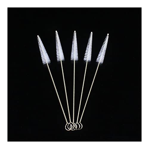 LJSM Lab Microscope Slides 6 pcs 304 Steel Tapered Cleaning Brush, Pipe Brush, teapot Mouth Cleaning Brush, Bottle Straw Brush Microscope Parts