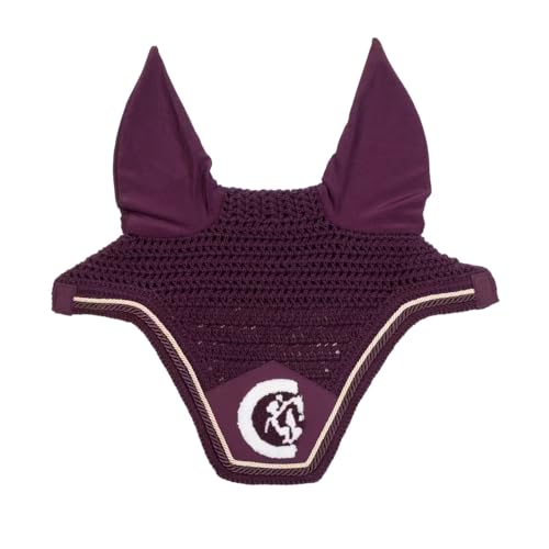 Bonnet anti-mouche Wellington 3D purple full pour la protection de votre cheval