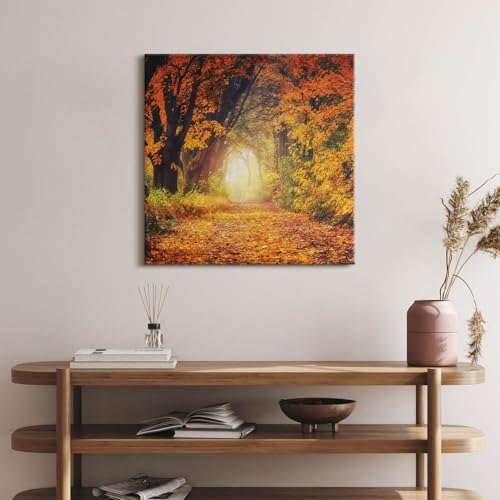Tunnel forestier de feuilles d’automne Wallfluent : ravivez vos murs ternes