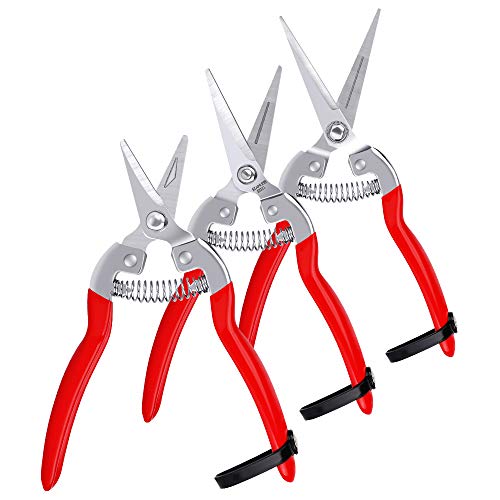 Ehanasaku pruning shears, gardening shears set stainless steel sh…