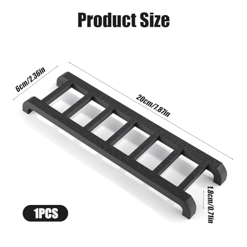 Magnethalterung für Widdle Wadder Ladder, 20 x 6 x 1,8 cm Widdle Wadder Ladder Automagnet Leiter aus ABS-Kunststoff Befestigung an Mehreren Oberflächen für Autokühlschränke (Schwarz)