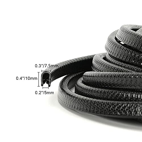 Winunite 32.8 ft(10m) Car Door Edge Guards – Includes Mallet, Fits Most Vehicles, No Glue, U-Shaped, Built-in Metal Clips, Fade-Resistant, Scratch- and Chip-Resistant – Reduces Dings in Parking Lots by Winunite - Image 5