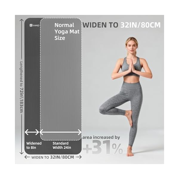 KEEP Extra Thick NBR Yoga Mat - Image 3