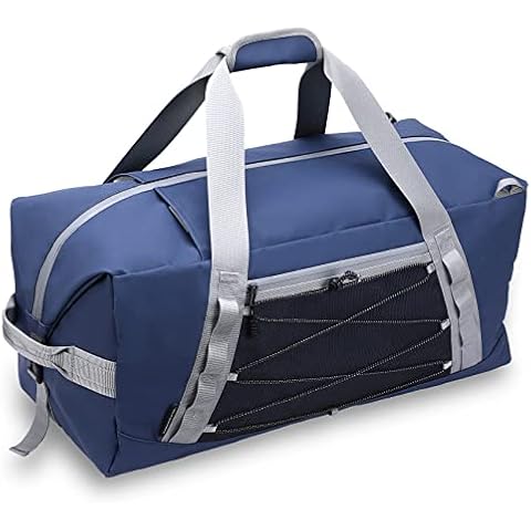 Haimont Sports Duffel Backpack for Men Women Water-resistant Travel Weekender Duffle Bag with Backpack Straps for Gym, Hiking, Camping, Blue, Sports Cover