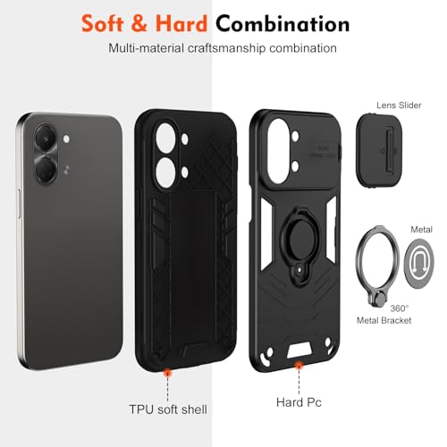 Coque de protection Tecno Pop 20 résistante aux chocs pour éviter les rayures caméra