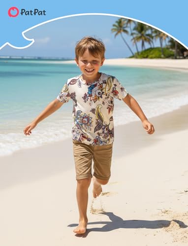 Image of PATPAT Matching Hawaiian Outfits for Family Summer Dress & Tee Sets | Mommy and Me Dresses, Hawaiian Dresses for Women, Matching Hawaiian Outfits for Couples, Beach Vacation, Family Photoshoot