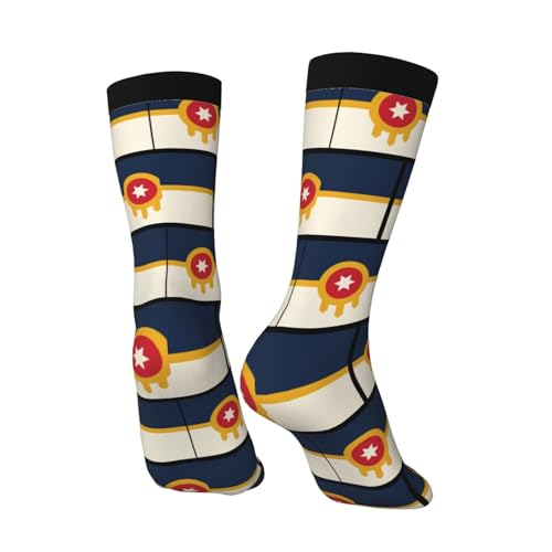 Flag Of Tulsa, Oklahoma (2018) Socks For Men Women Outdoor Sports Running Hiking Wicking Crew Socks4