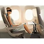 Portable Ultimate Comfort Set for Plane Sleep Kit at Plane Inflatable Travel Pillows Foot Rest Hammock Eye Mask Ear Plugs for Airplane Essentials for Seat Airplane Gadgets for Sleep Comfort (F) - Image 2