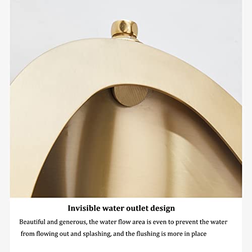 OTQEFTN Universal Flushing Type High-Efficiency Urinal, Stainless Steel Wall-Mounted Automatic Sensor Toilet Urinal, Bathroom and Public Toilet Urinal with Flush Valve, Deodorant