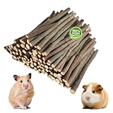 Bambou Sucré pour Lapin Jouets à Mâcher pour Lapins Petits Animaux Bâtons Molaire à Mâcher 500g pour Lapin/Hamsters/Chinchilla/Cobaye