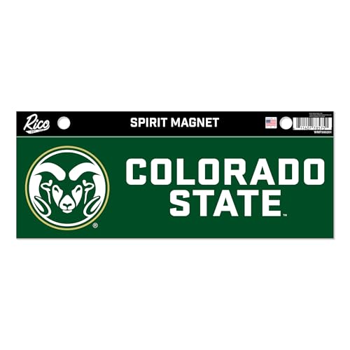 Rico Industries NCAA Colorado State Rams 4 x 10 Team Spirit Magnet - Car, Home Décor - Refrigerator, Office, Kitchen