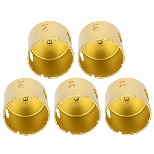 Set de 5 brocas corona diamantadas de 42 mm miniatura 4