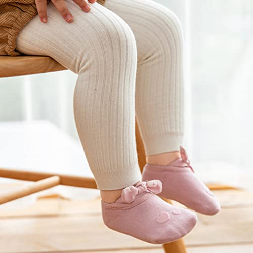 Baby Girl Non-skid Socks Toddler Non Slip Dress Socks with Grips Newborn Infant Princess Anti-Slip Girls Bowknot Socks4