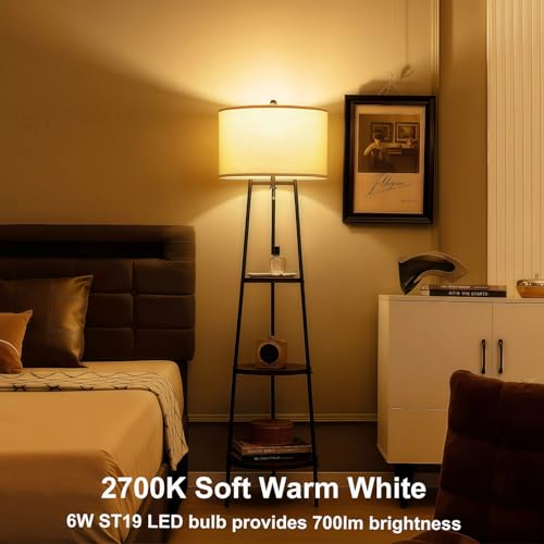 Image of ST19 LED Bulb 6W Equivalent 60W 2700k Warm White 120V, 12 Pack Ivyemons High Output ST19 LED Bulbs Dimmable, No Flicker ST 19 E26 Base Led Bulb,ST 19 LED Edison Light Bulbs for Indoor /Outdoor Lighting
