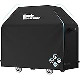 Best Grill Covers Reviews Simple Houseware 58 in. Heavy-Duty BBQ Gas Grill Cover, 600D Polyester Waterproof, Weather-Resistant