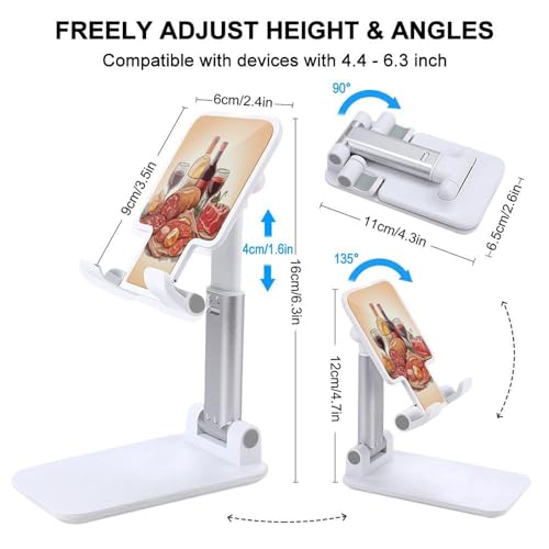 Support de téléphone portable universel pliable et réglable compatible tout smartphone - 2