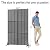 Metal Privacy Screen Outdoor with Stand, 6 ft Tall Decorative Privacy Fence Featuring Simple Assembly, Freestanding Fence Panels & Portable Divider Screens for Patio, Balcony, Garden, Backyard
