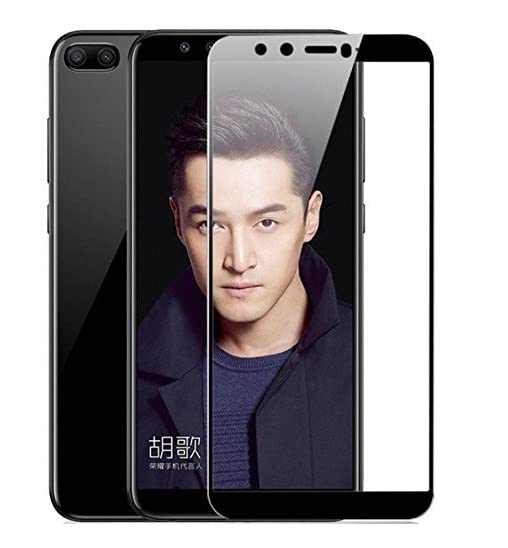 KML Crafts Villa 11D HD Non Scartchable Glossy Finish Tempered Glass with Edge to Edge Coverage For Huawei Honor 9 Lite (Black)