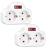 Adapter mit zwei Steckdosen