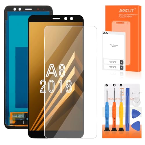 AGCUT Display LCD per Samsung A8 2018 Schermo di Ricambio