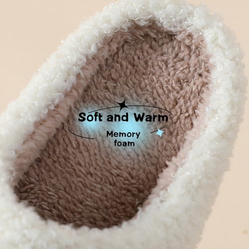 Image of FAYUEKEY House Slippers for Women Fuzzy Mens Fruit Series Strawberry Memory Foam slippers Bedroom Shoes
