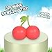 Toymendous Squishy Cherries, Jumbo Sweet Fruit Stress Toy, Twin Cherry Fidget Fun, 5.5 Inch Squishy Fruit, Fidget Sensory Food, Jumbo Strss Relief Toy or Kids & Adults, Easter Basket Stuffer