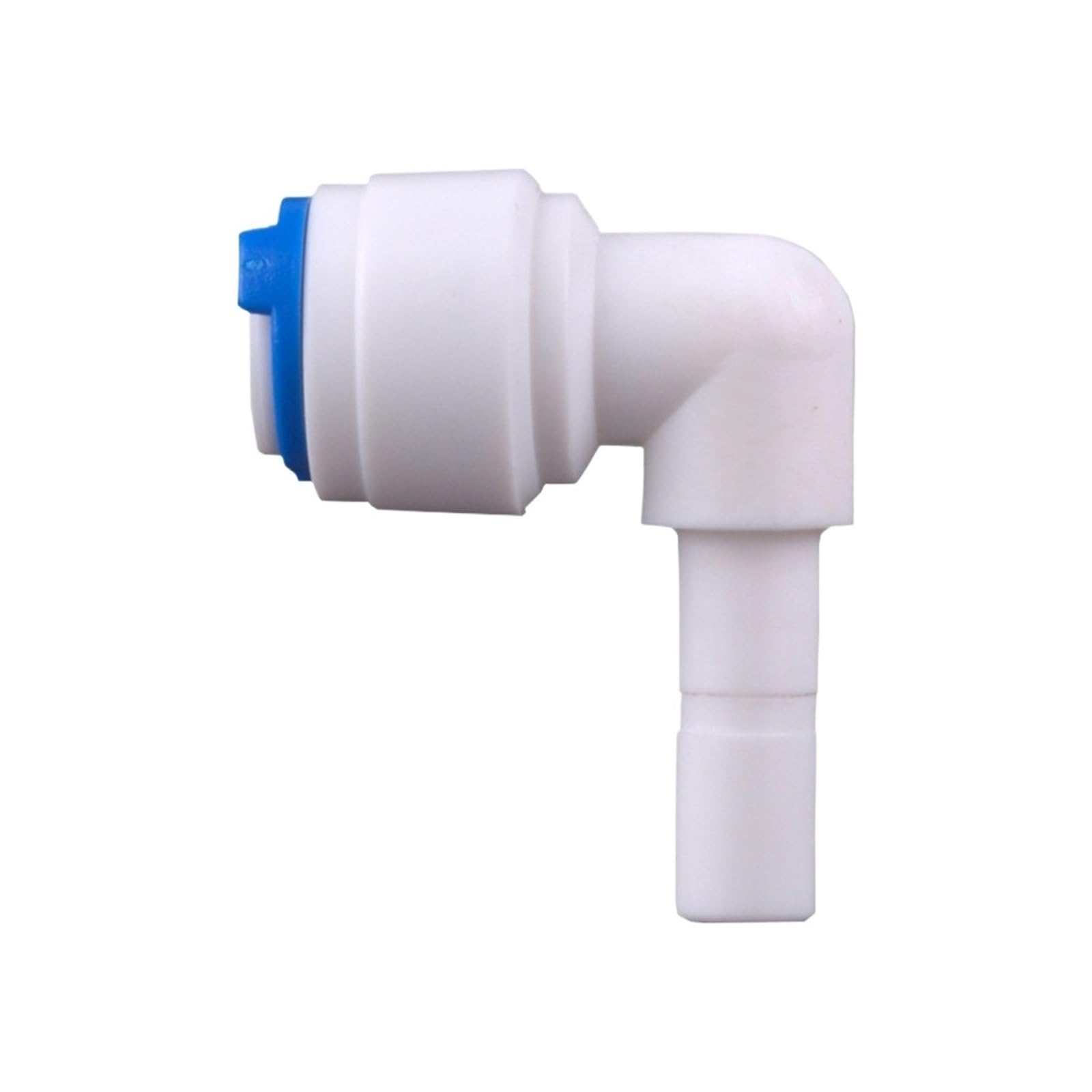 Yakufast One Color Ro Water Plastic Pipe Fitting Elbow 1/4" 3/8" Hose Connection To 1/4" 3/8" Pipe Reverse Osmosis Aquarium System Quick Coupling(A A6.35mm X B6.35mm)