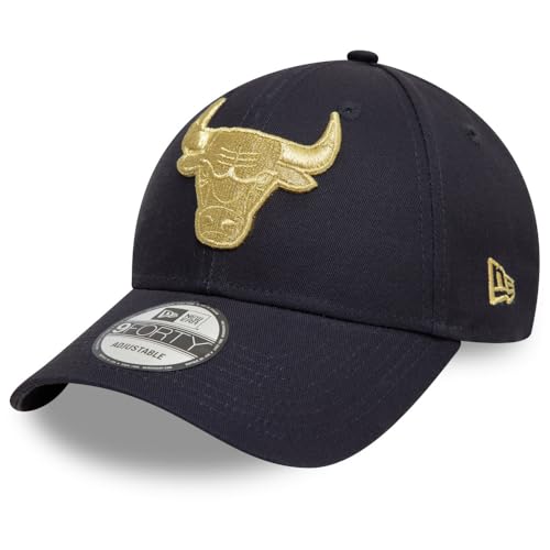 New Era Baseball Cap Metallic 9Forty Chicago Bulls Navy Metallic