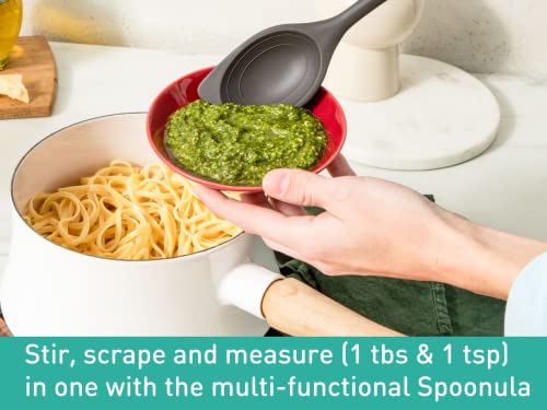 Prepdeck - 5 Piece Silicone Cooking Set - Flip, Mix, Whisk, Scoop, Strain, Scrape & Measure -Dual Function Cooking Tools - Heat-Resistant Silicone - Safe For Non-Stick Cookware - Seamless Design #TOP6