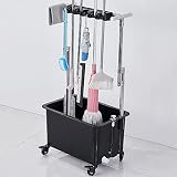taimowei Indoor/Outdoor Freestanding Sink Laundry Room Slop Sink Tub Mop Bucket with Mop Hook for Ki