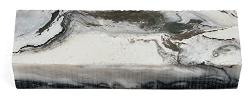 Marbled Pearl Acrylic Liquid Inlace Block - 5" x 1-1/2" x 1" (Each is Unique!)