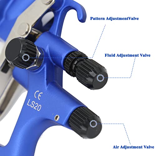 Pntgreen Hvlp Spray Gun With 1.3Mm Spray Nozzle And 600Ml Capacity Cup Suitable For Automotive, Furniture And House Painting #TOP3