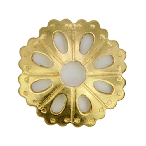 Tiazza 10pcs Convex Round Brass Backplate Washers - Classical Furniture Decoration Gasket Hardware Accessories image 5