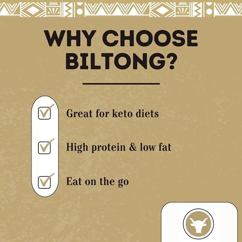 Biltong Stokkies Original Bites 500g – Beef Biltong by The Biltong Company – High in Protein & Keto Diet-Approved – Lean Biltong Stokkies, Spiced Meat Snack Like Jerky