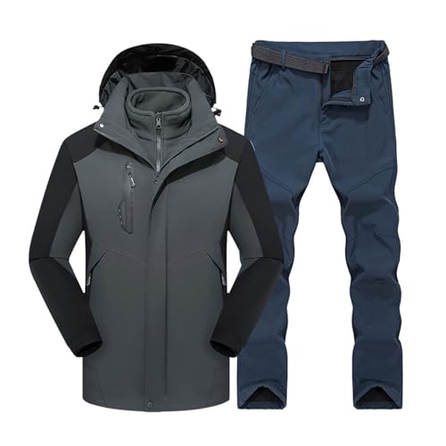 Conjunto De Fatos De Esqui De Inverno Para Homem, Fato De Esqui De Duas Peças À Prova De Vento Quent