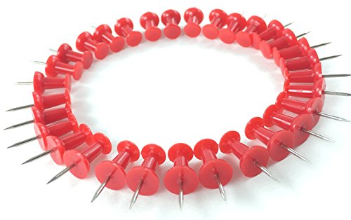 Clipco Push Pins Jar Red (500-Count) #TOP4
