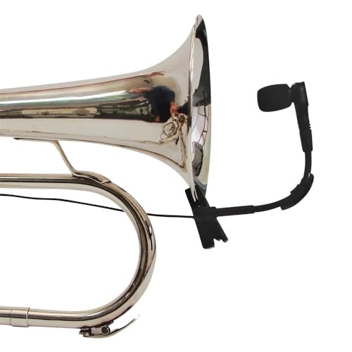 Generic Replacement Clip-on Sax Microphone for Sennheiser XSW 1-908 Wireless Instrument Microphone System, Condenser, 3.5mm (1/8in) Stereo Male Plug, black, MS-98C2