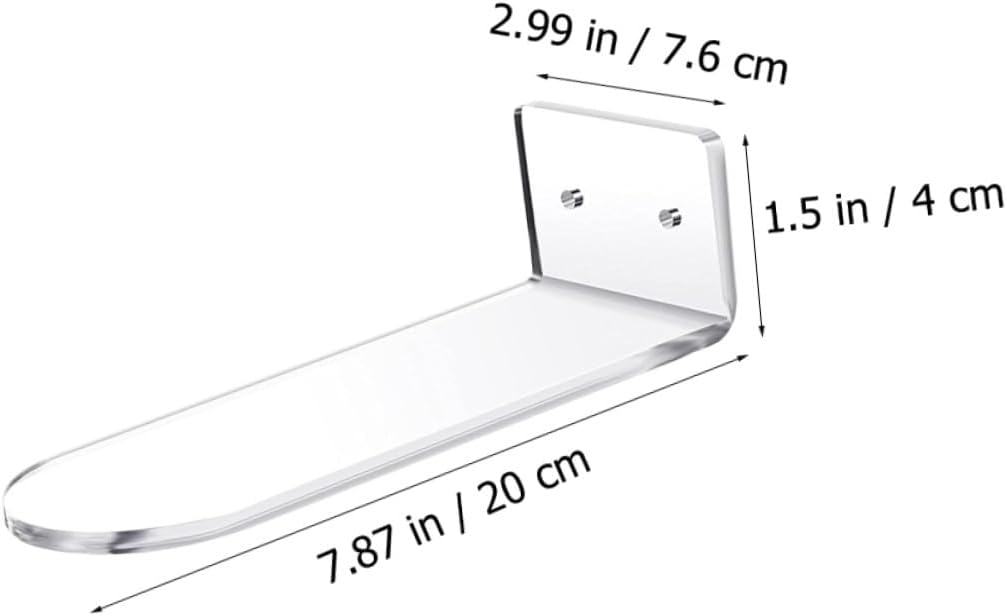 Floating Shoe Shelves Wall-Mounted Shoes Rack Acrylic Sports Display Stand Weatherproof Entryway Organizer