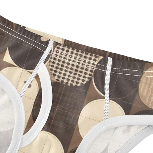 KLL Brown Houndstooth Toddler Boys' Soft Nighttime Underwear Cute Children Panties4