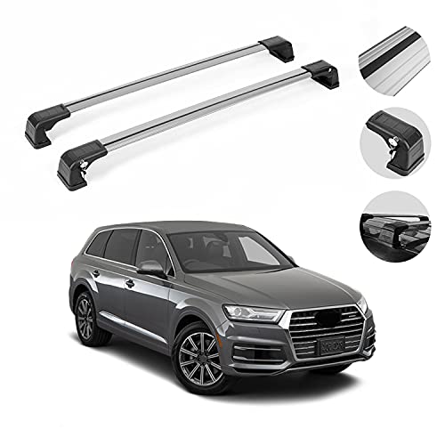 OMAC Roof Rack Cross Bar for Audi Q7 2015-2023 Silver ...