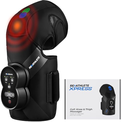REATHLETE Xpress Knee Massager for Pain Relief | Leg Massager with Heat & Compression