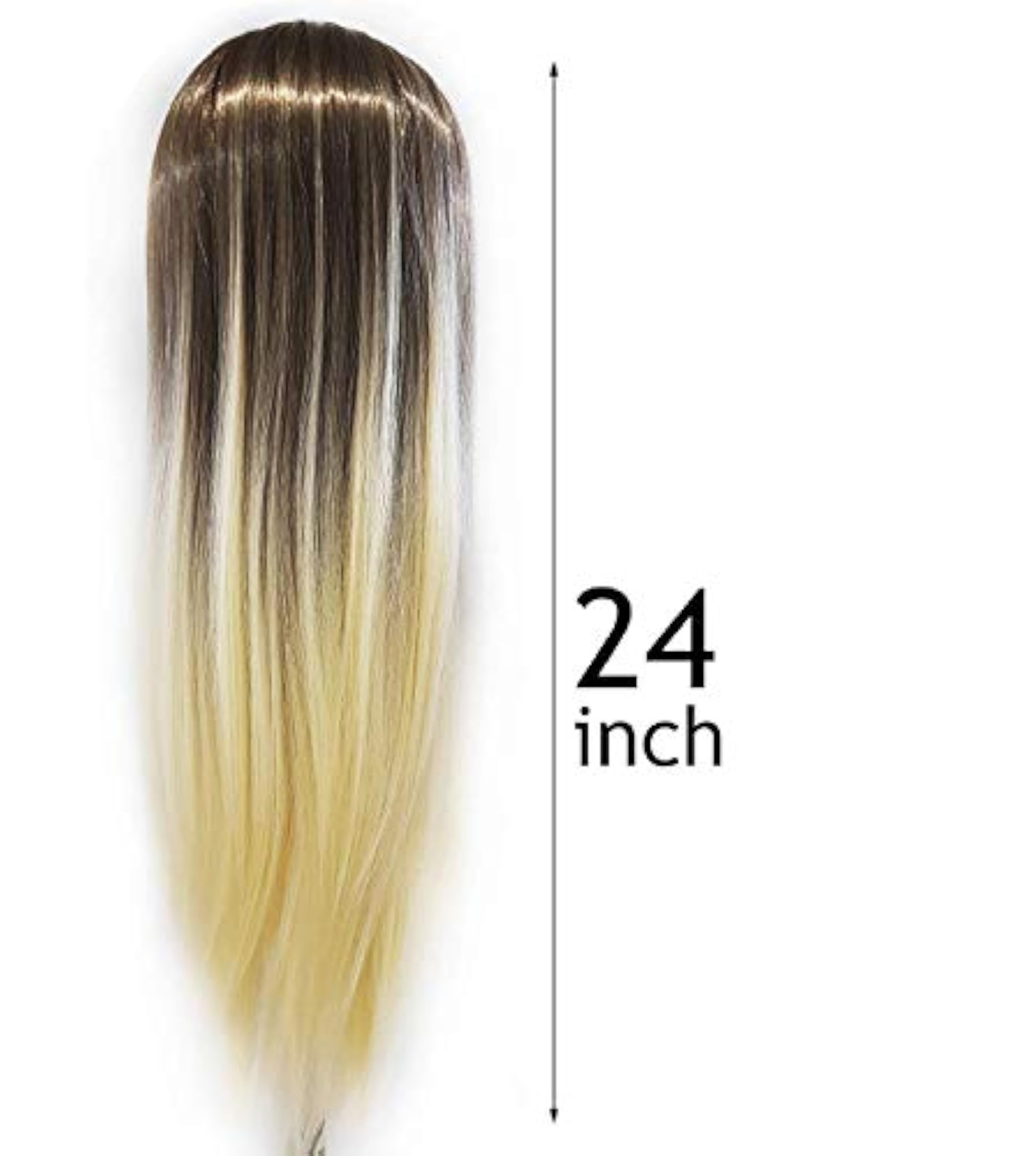 Full Head Straight Hair Dummy for Hair Styling Practice
