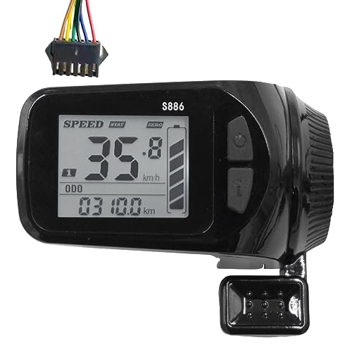 Moipuytrey 24V/36V/48V/60V S886 電動自転車 LCD ディスプレイパネルサムスロットル電動自転車 E スクーター部品 (SM プラグ 6PIN)