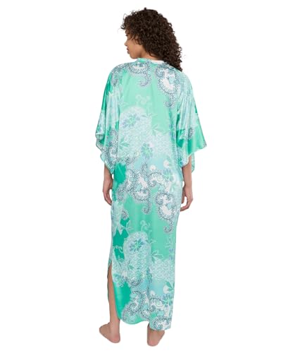 Image of N by Natori Flourish Printed Satin Caftan